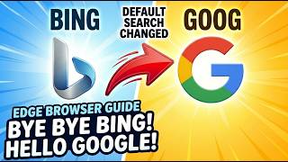 Switch Bing Search to Google on Microsoft Edge (Quick Tutorial)