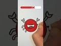 This crab drawing trick works every time #kids #art #shorts