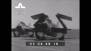 Australian Navy Fairey Gannet AS.1 operations on HMAS Melbourne (early 60s)