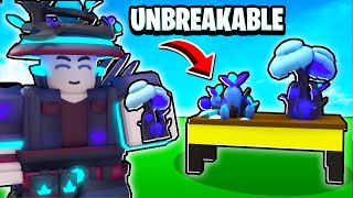 We HACKED Our UNBREAKABLE Bed Defense... (Roblox Bedwars)