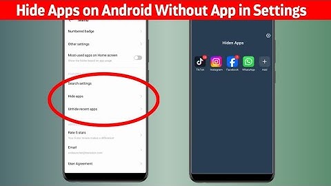 How to Hide Apps on Android Without App in Settings