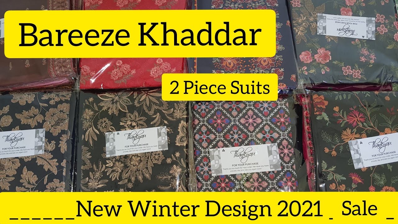 Bareeze Khaddar 2 piece suits| Winter collection 2021| m&a outlet