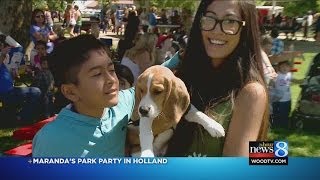 Community Gets Out for Maranda's Park Party in Holland