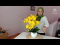 Tutorial : 2 Stalks Orchid Arrangement / Gubahan Mudah 2 Tangkai Orkid