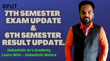 7TH SEMESTER EXAM UPDATE || 6TH SEMESTER RESULT UPDATE !!