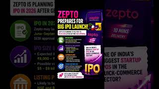 Zepto Prepares for Big IPO Launch🔥? #zeptoipo #financenews  #zepto #iponews #stockmarketindia