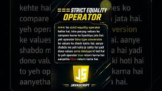 === operator in Javascript | CodeLearning