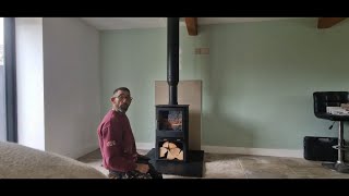 Log burner installation. No chimney 
