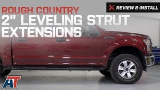 20152017 F150 Rough Country 2' Leveling Strut Extensions Review & Install