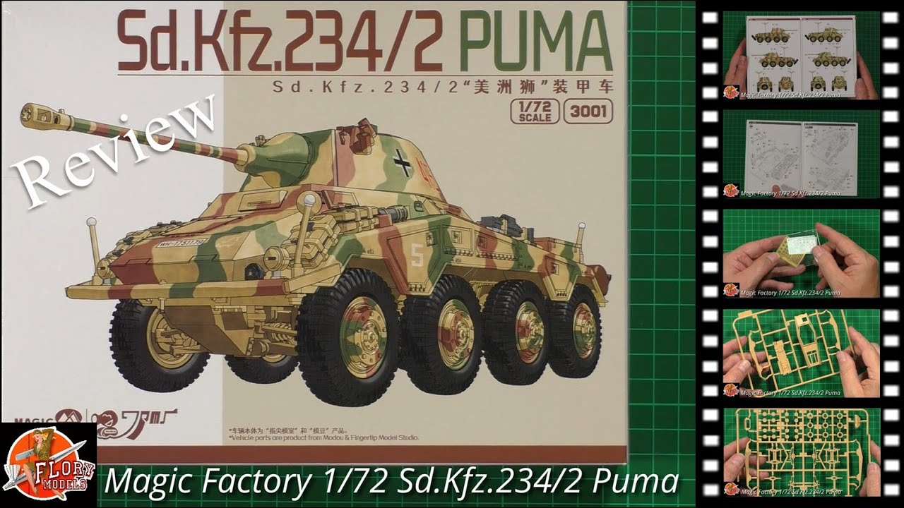 Magic Factory 1/72 Sd.Kfz.234/2 Puma Review - YouTube