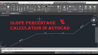How to calculate the slope percentage automatically and show on drawing by using LISP command CAD screenshot 4
