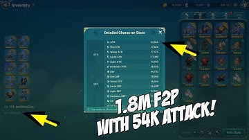 F2P 1.8M WITH 54K ATTACK CHARACTER REVIEW - NI NO KUNI CROSS WORLDS!