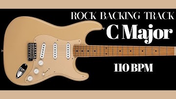 Rock Guitar Backing Track in C Major 110 bpm