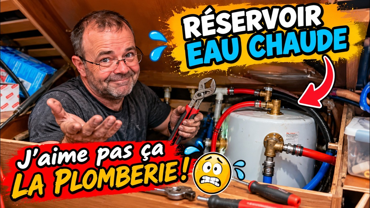 ⁣On change le régulateur du chauffe-eau