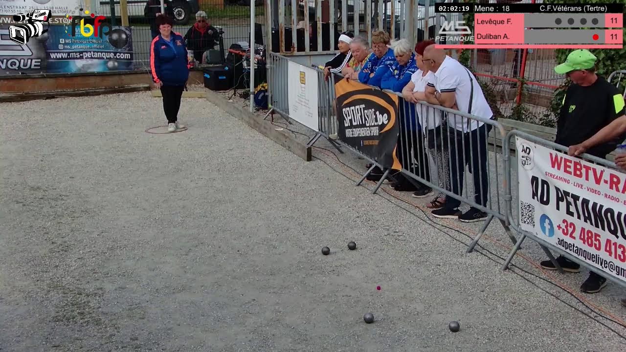 Miniature : Pétanque 2025: Championnat fédéral vétérans, 1/2 de finale femme