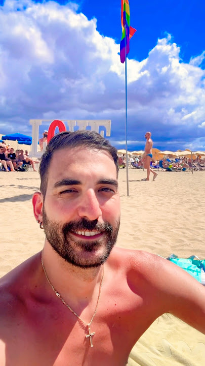 Gay Beach Day At Maspalomas Gay Pride Party  #gay #gaytraveler #pride #maspalomasbeach