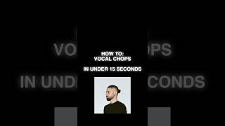 HOW TO: VOCAL CHOPS 🔥 #fyp #musicproduction #musicproducertips #producer #skrillex