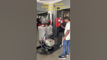 Robotic pallet wrapping machine #paccoautomation #9843313306 #robotics #wrapping #machine #demo