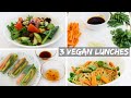 3 Easy Healthy Vegan Lunch Ideas