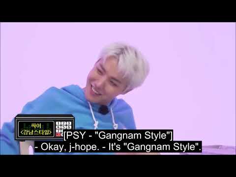 J-Hope BTS singing PSY's Gangnam Style
