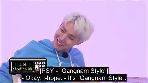 J-Hope BTS singing PSY's Gangnam Style