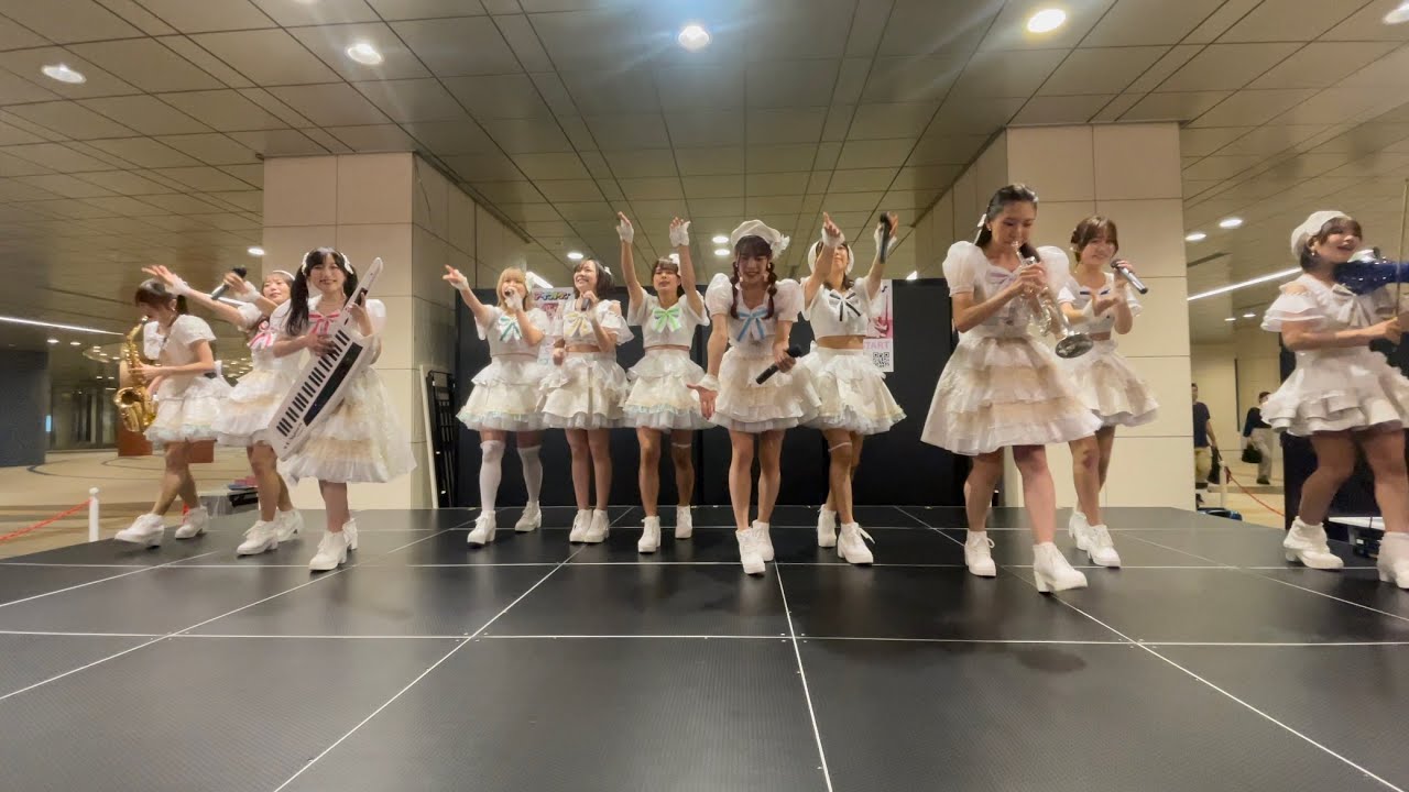 【パラダイス未来など４曲】アイオケ 2ndアルバム 『誘惑のぶりっこプリンセス』リリースイベント@汐留シオサイト地下歩道 2023年10月10日（火）