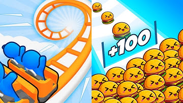Runner Coaster VS Food Run Max All Levels Gameplay Android,iOS NEW UPDATE