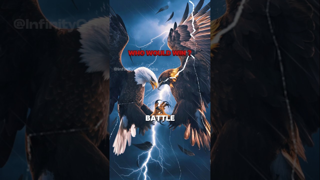 Золотой орел против белоголового орлана | ☠️🦅 #baldeagle #goldeneagle