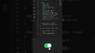 iOS Switch Design with HTML CSS css htmlcss cssmagic