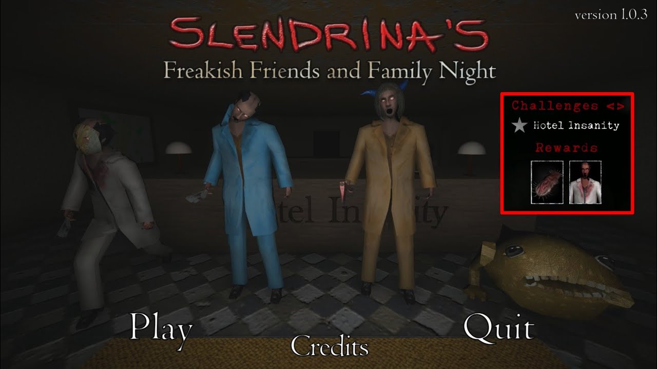 Hotel insanity. SLENDERINA'S freakish friends and Family Nights. Hotel Insanity Slendrina freakish friends.