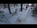 Winching a &quot;ton&quot; of jack pine in the snow................Enjoy