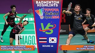 Sukphun / Teeraratsakul vs Jin Yong / Na Sung Seung | Thailand Open 2024 Badminton