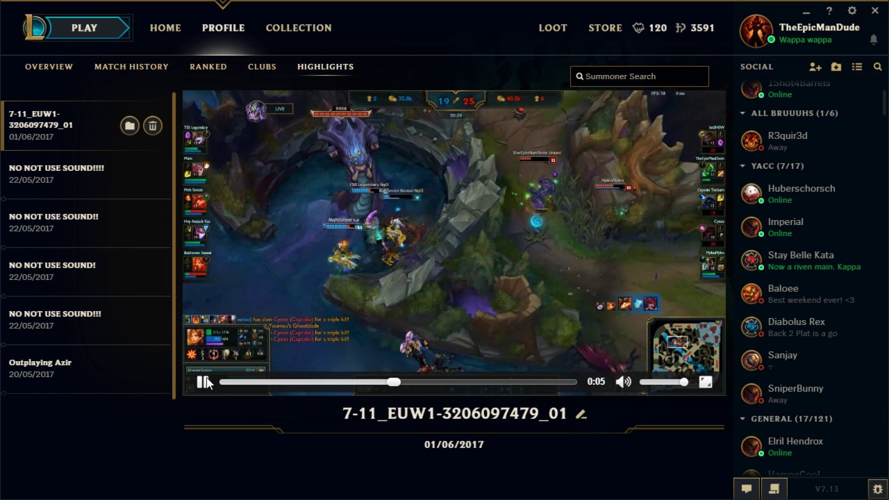 Hello Riot! Bug link for Riot. - YouTube