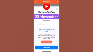 Money on YouTube Cats Video Code | Cats Video Code Money on YouTube | 23 November Cats Video Code