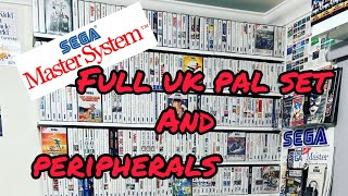 Sega Master System Full UK PAL Set 269 Games Plus Extras & Peripherals.