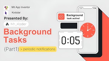 Background Tasks in MIT App Inventor, kodular with Itoo Extension (Part 1)