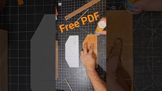 Make a Stitchless Leather Card Holder, Free PDF Pattern #leathercraft #diy #handmadeleather