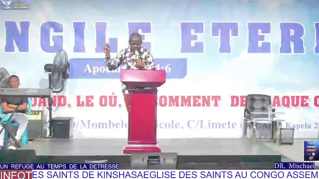 5eme Jour De SEMINAIRE LE 21/12/2023 ORATEUR DR. MISCHAEL THEME: UN REFUCE AU TEMPS DE LA DETRESSE