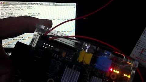 Raspberry PI 樹莓派 5 5 GPIO Phython .py 閃爍4秒的效果, 柯博文老師 講解
