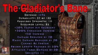 D2R Unique Items - The Gladiator s Bane Wire Fleece
