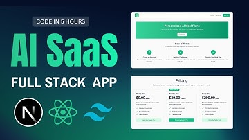 Build a Fullstack AI SaaS Website with Authentication In NextJS 15, Stripe, TypeScript, TailwindCSS