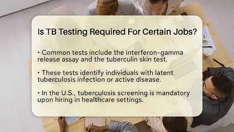 Is TB Testing Required For Certain Jobs? - CountyOffice.org