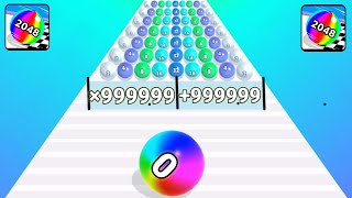 🏀Ball run 2048 infinity vs jelly tube 2048 game TikTok gameplay New update level part 34 screenshot 5