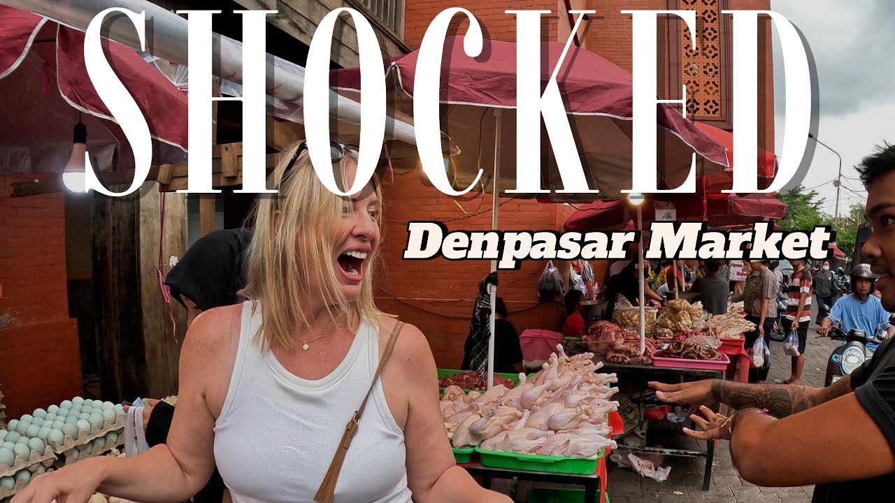 What tourist don't see in Bali. Denpasar Market Was NOT What We Expected!