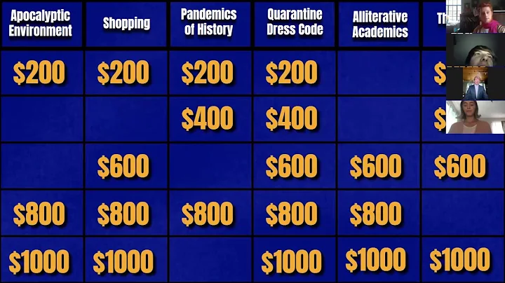 Jeopardy: Isolation Edition devised and directed b...