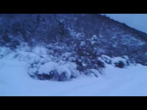 დათოვლილი ძამას ხეობას ულამაზესი კადრები