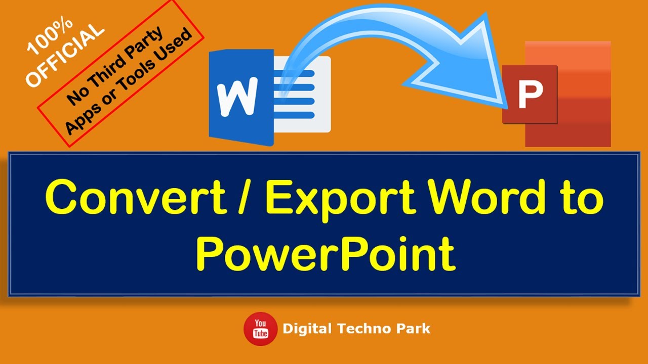 export word to powerpoint presentation