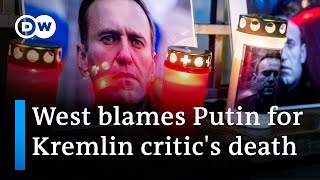 Western officials and Kremlin critics blame Putin for Navalny's death in prison | DW News