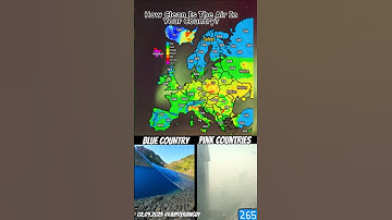 Air quality in Europe💨 #europe #shorts #geography #map