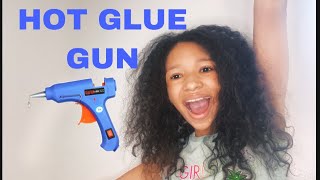 UNBOXING AND USING HOT GLUE (fail ) #hotglue #fun #new #cheap #crazy #art #artsandcraft #craft